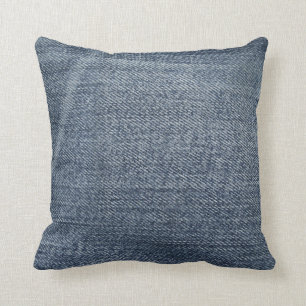 denim modern throw pillow