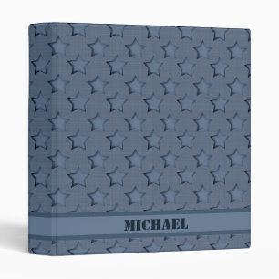 Denim patchwork 3 ring binder