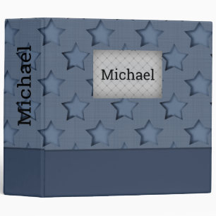 Denim patchwork binder