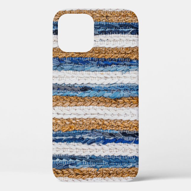 Denim patchwork: recycled jeans rug. Case-Mate iPhone case (Back)