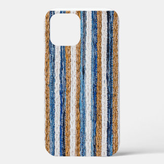 Denim patchwork: recycled jeans rug. iPhone 12 case