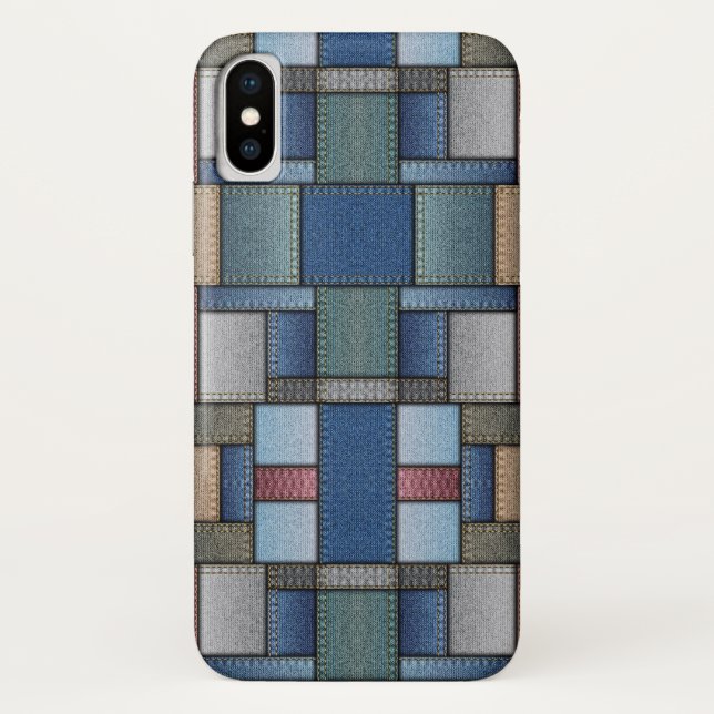 Denim Pattern Case-Mate iPhone Case (Back)