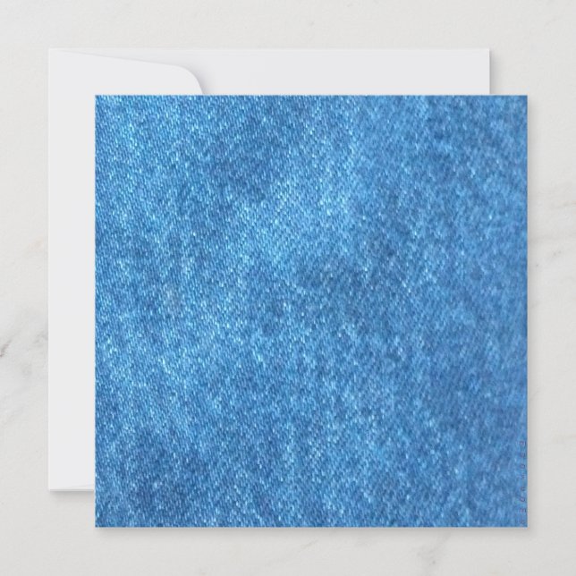 Denim Print Invitations (Front)