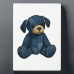 Denim Puppy Dog Art Funny Dog Denim funny tshirt Plaque<br><div class="desc">Denim Puppy Dog Art Funny Dog Denim funny tshirt</div>