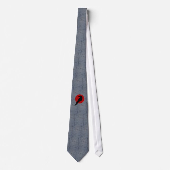 Denim Raven Necktie (Front)
