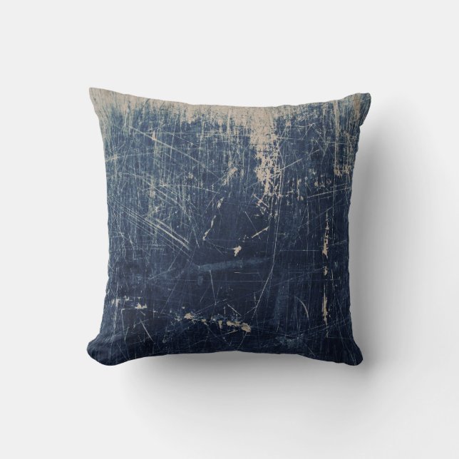 Denim scratch American MoJo Pillow (Front)
