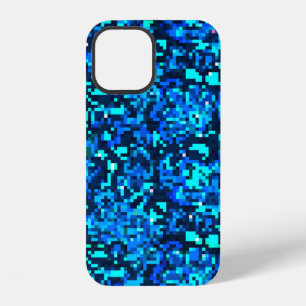 Denim seamless pattern. Denim floral background. B iPhone 12 Case