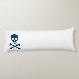 Denim Skull Body Pillow