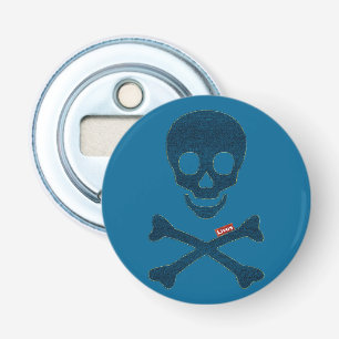 Denim Skull Bottle Opener