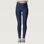 Denim Solid Plain Color Leggings<br><div class="desc">Denim
#131e3a

Design Note: For custom requests,  message me at daed.halabi@gmail.com. 😊</div>