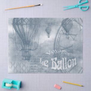 Denim Steampunk Tissue Paper