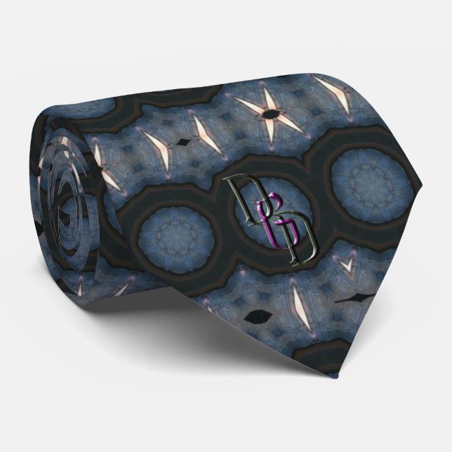 Denim Swirl Tie (Rolled)