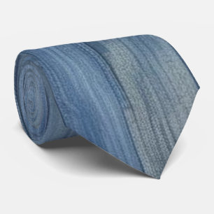 Denim Texture Neck Tie
