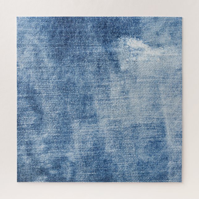 Denim Texture: Rugged Holes. Jigsaw Puzzle (Vertical)