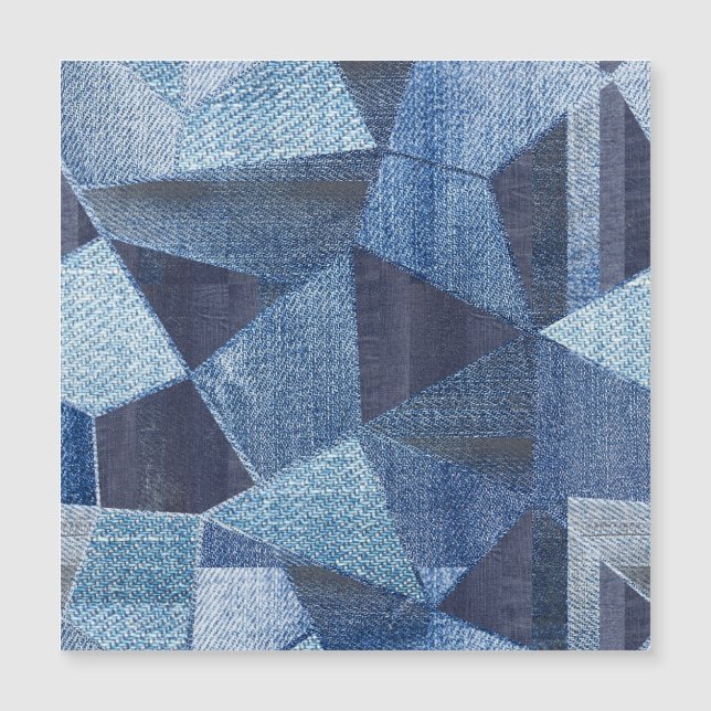 Denim Urban: Distressed Striped Patchwork. (Front)