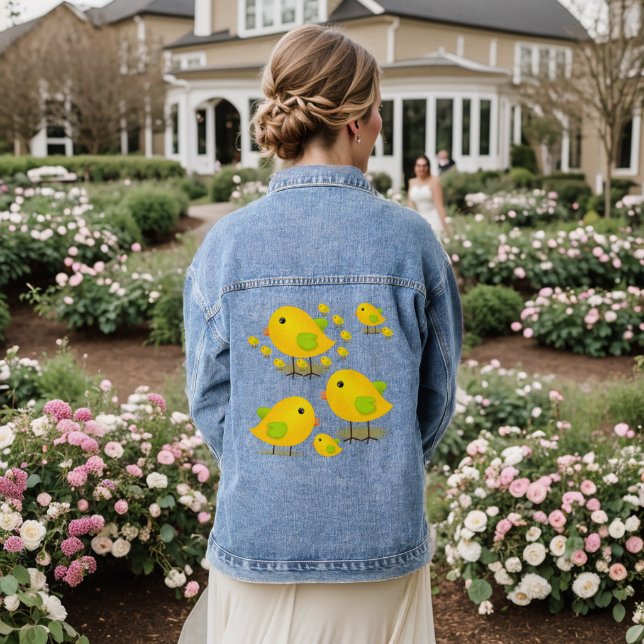 Denim Veste Jaune Chicks Floral (Mariage Retour)