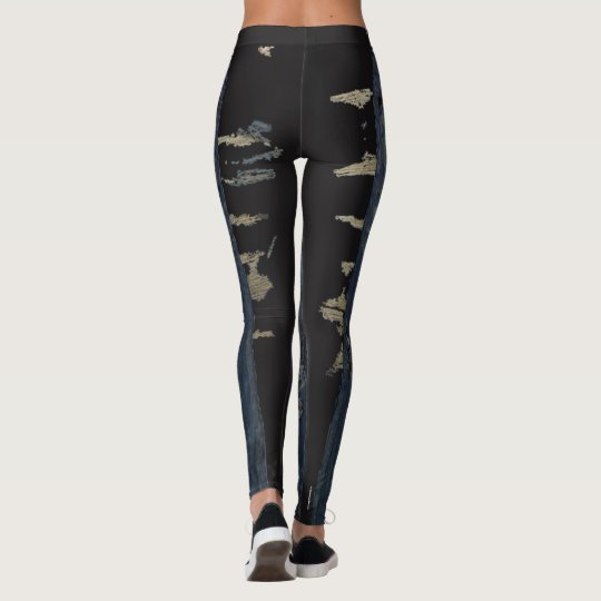 Denims leggings print