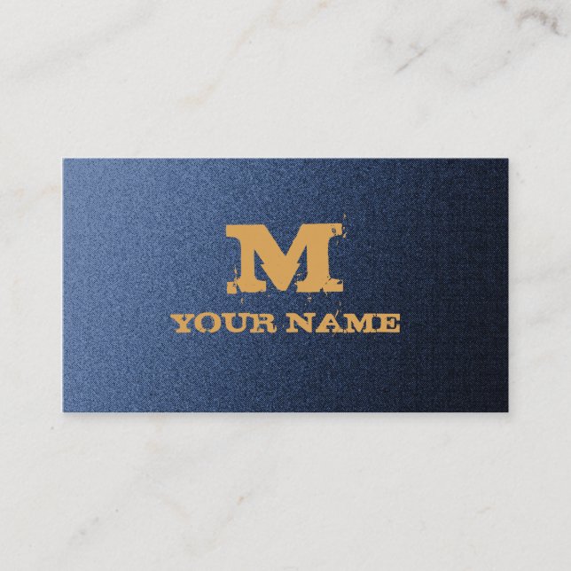 Denin Design Business Card Customizable (Front)