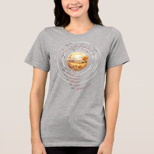 DENISE peptide, Moon 6 w/ custom text, light Tri-Blend Shirt