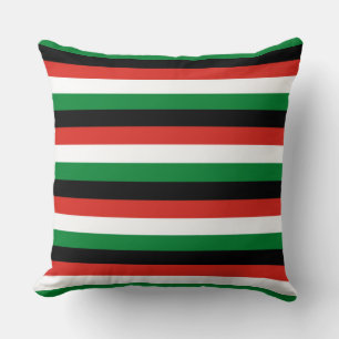 Denison city Texas flag stripes USA america patter Throw Pillow