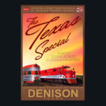 Denison Texas Special Retro Train Poster MKT Katy<br><div class="desc">Denison Texas Special Retro Train Poster MKT Katy Railroad Frisco Lines Art Print 362

vintage art print,  retro gig poster,  gothic horror art,  alternative wall decor,  surrealist poster,  rock concert print,  sci fi alien art,  macabre illustration,  dark aesthetic,  pop culture poster</div>