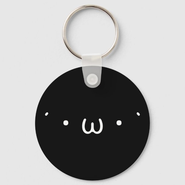 "Denko" (BLACK) Keychain (Front)