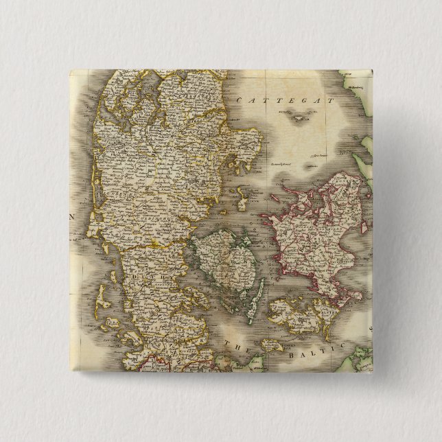 Denmark 11 2 inch square button (Front)