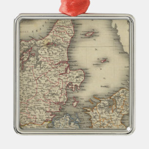 Denmark 4 metal ornament