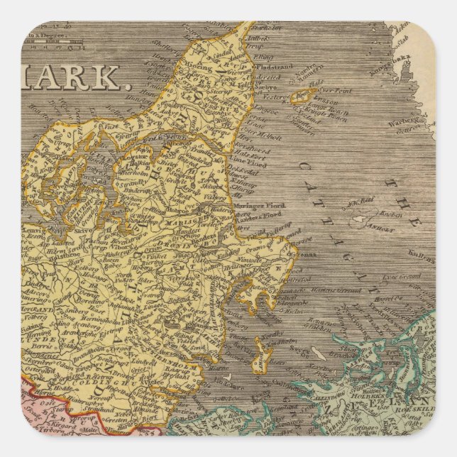 Denmark 4 square sticker (Front)