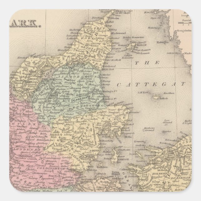 Denmark 5 square sticker (Front)