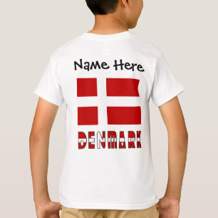 Denmark and Danish Flag Personalized  T-Shirt