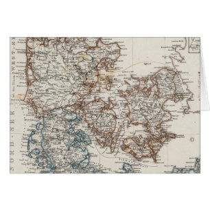 Denmark Atlas Map with 5 inset maps