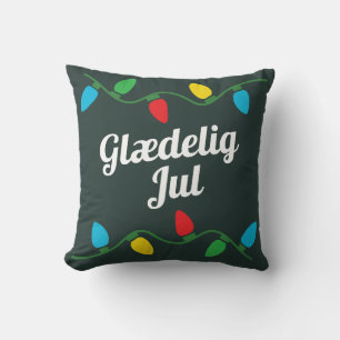 Denmark Christmas Decor Throw Pillow