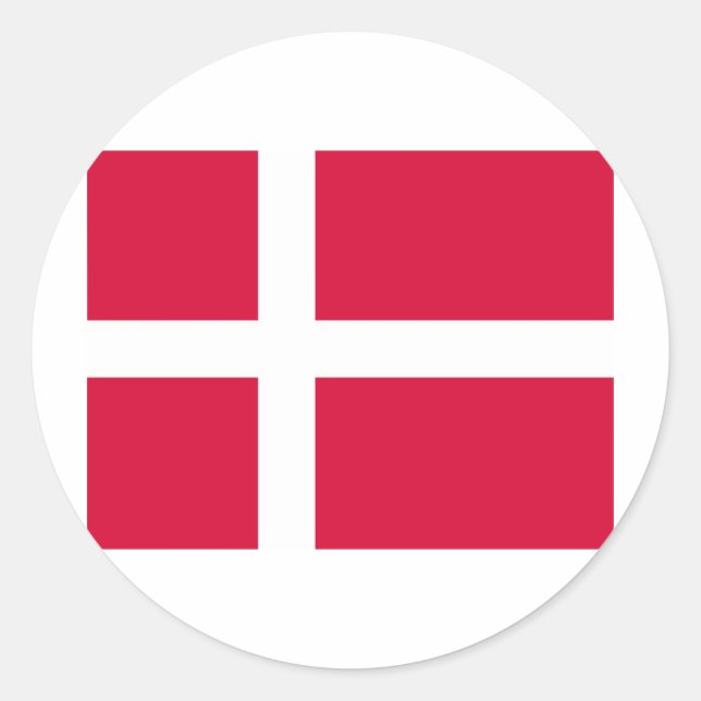 Denmark Classic Round Sticker (Front)