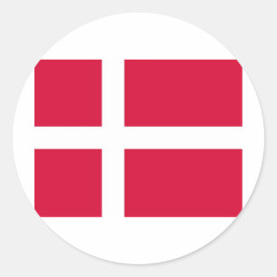 Denmark Classic Round Sticker