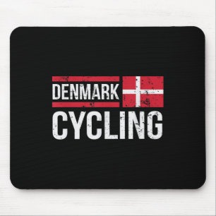 Denmark Cycling Cyclist Bike Riding Racing Danish Mouse Pad