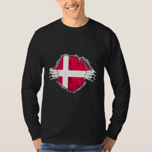 Denmark Danes Chest Danish Pride Danmark Roots T-Shirt