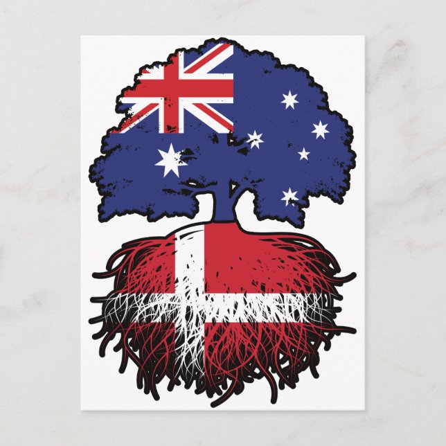 Denmark Danish Australian Australia Tree Roots Postcard (Front)