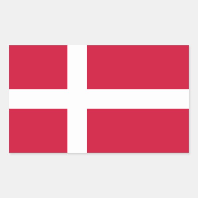 Denmark/Danish/Dane Flag Sticker (Front)