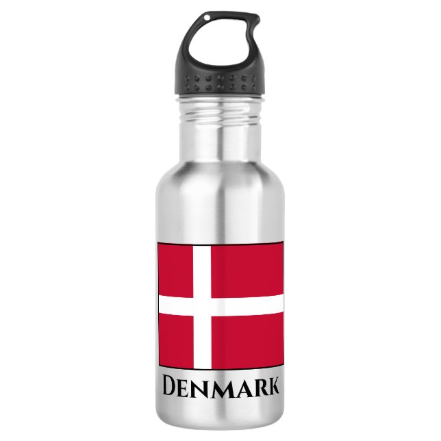 Denmark (Danish) Flag 532 Ml Water Bottle (Front)