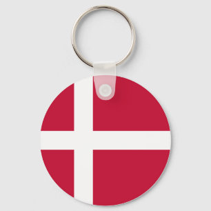 Denmark (Danish) Flag Keychain