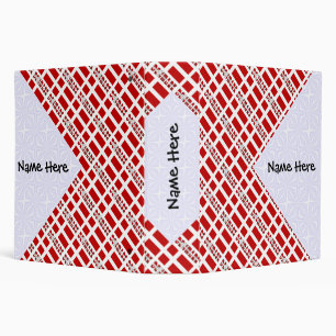 Denmark Danish Flag Tiled Black Personalization Binder