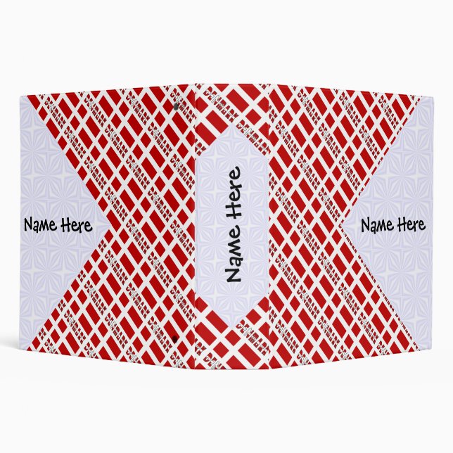 Denmark Danish Flag Tiled Black Personalization Binder (Background)