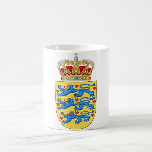 denmark emblem coffee mug (Center)