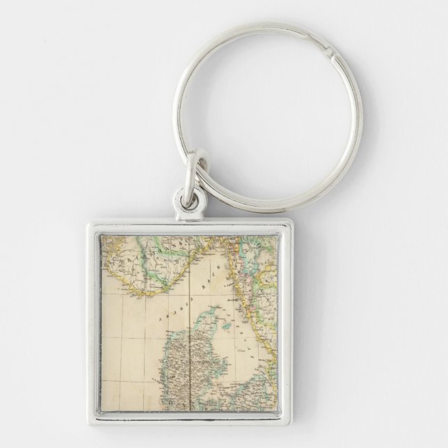 Denmark, Europe 8 Keychain (Front)