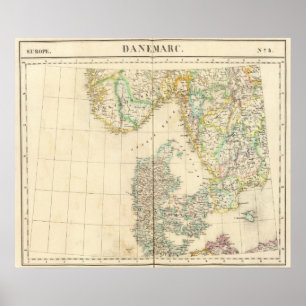 Denmark, Europe 8 Poster