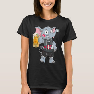 Denmark fan elephant T-Shirt