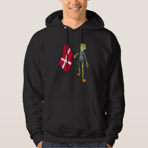 Denmark Fan Frog Hoodie