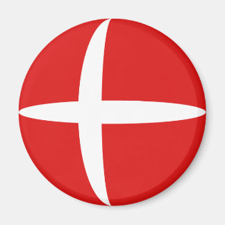 Denmark Fisheye Flag Magnet
