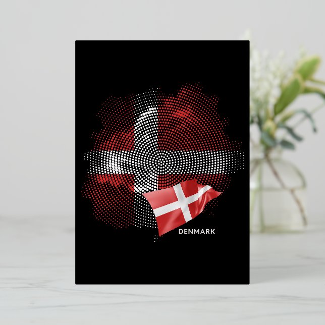 Denmark flag (Standing Front)